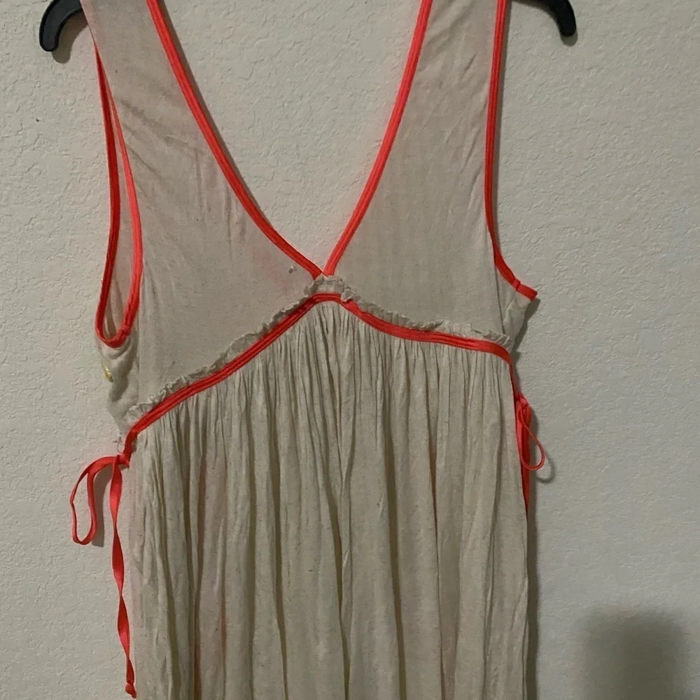 Free People Summer Lovin Embroidered Asymmetrical Boho Tunic Top Dress Size XS